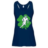 American Football Sports Shamrock St Patricks Day Ladies Essential Flowy Tank