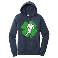 American Football Sports Shamrock St Patricks Day Women's Pullover Hoodie