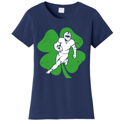 American Football Sports Shamrock St Patricks Day Women's T-Shirt