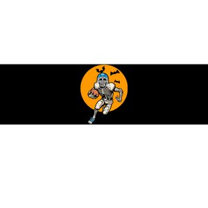 American Football Skeleton Halloween Football Fan Bumper Sticker