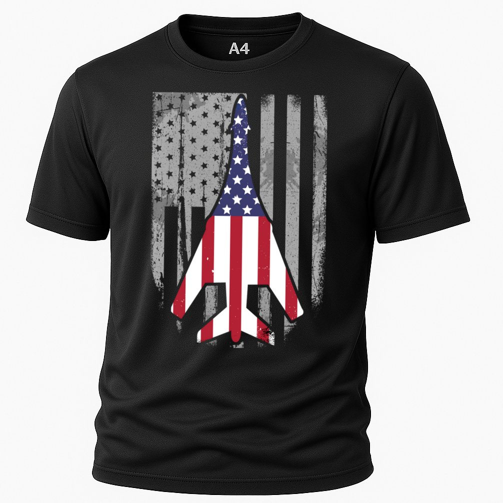 Air Force Supersonic Bgreat Gift1 Bomber Jet American Flag Squadron Gift Performance Shirt