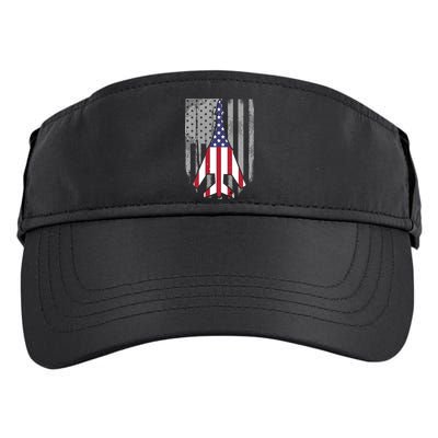 Air Force Supersonic Bgreat Gift1 Bomber Jet American Flag Squadron Gift Adult Drive Performance Visor