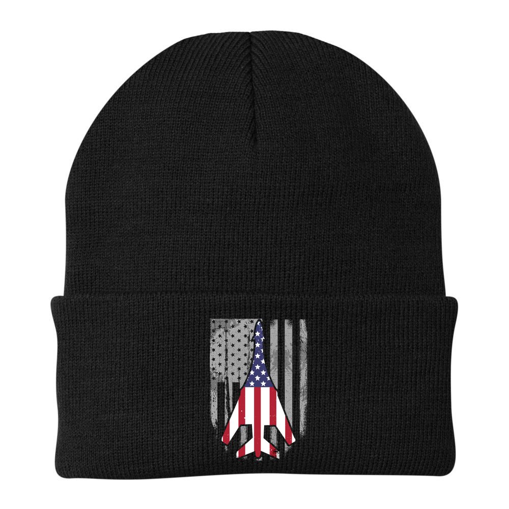 Air Force Supersonic Bgreat Gift1 Bomber Jet American Flag Squadron Gift Beanie