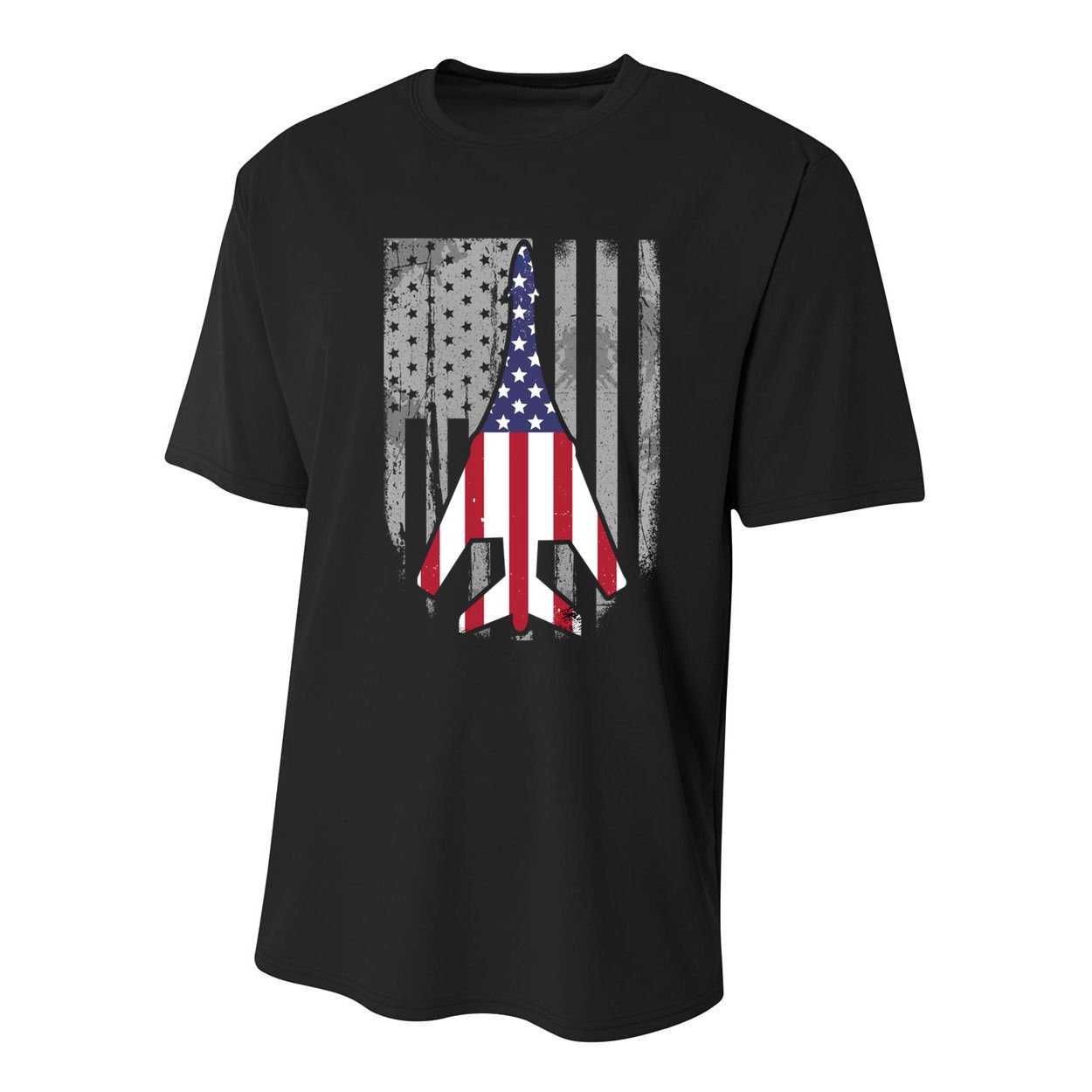 Air Force Supersonic Bgreat Gift1 Bomber Jet American Flag Squadron Gift Youth Performance Sprint T-Shirt