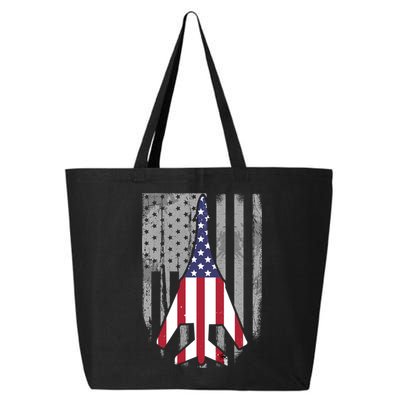 Air Force Supersonic Bgreat Gift1 Bomber Jet American Flag Squadron Gift 25L Jumbo Tote