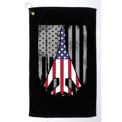 Air Force Supersonic Bgreat Gift1 Bomber Jet American Flag Squadron Gift Golf Towel