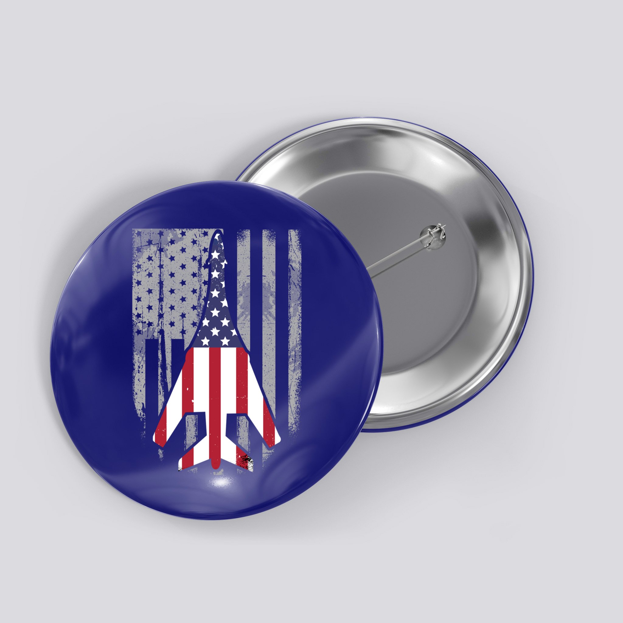 Air Force Supersonic Bgreat Gift1 Bomber Jet American Flag Squadron Gift Button