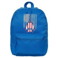Air Force Supersonic Bgreat Gift1 Bomber Jet American Flag Squadron Gift 16 in Basic Backpack