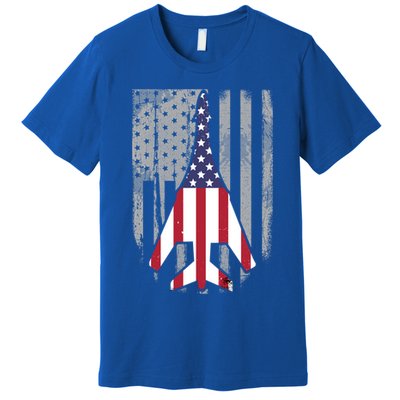 Air Force Supersonic Bgreat Gift1 Bomber Jet American Flag Squadron Gift Premium T-Shirt