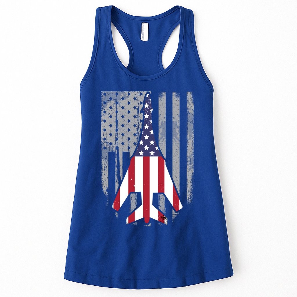 Air Force Supersonic Bgreat Gift1 Bomber Jet American Flag Squadron Gift Womens Tank Top