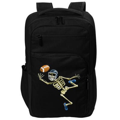 American Football Skeleton Halloween Boys Football Fan Impact Tech Backpack