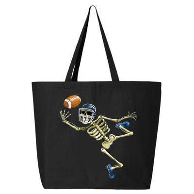 American Football Skeleton Halloween Boys Football Fan 25L Jumbo Tote