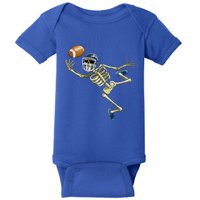 American Football Skeleton Halloween Boys Football Fan Baby Bodysuit