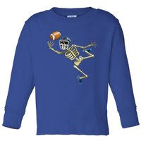 American Football Skeleton Halloween Boys Football Fan Toddler Long Sleeve Shirt