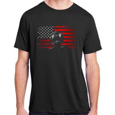 American Flag Scuba Diving Apparel Scuba Diving Adult ChromaSoft Performance T-Shirt