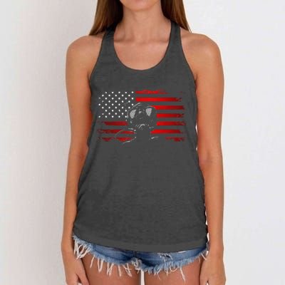 American Flag Scuba Diving Apparel Scuba Diving Women's Knotted Racerback Tank