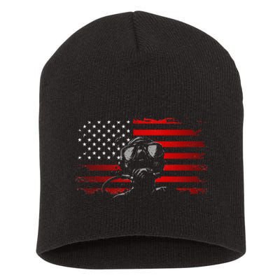 American Flag Scuba Diving Apparel Scuba Diving Short Acrylic Beanie