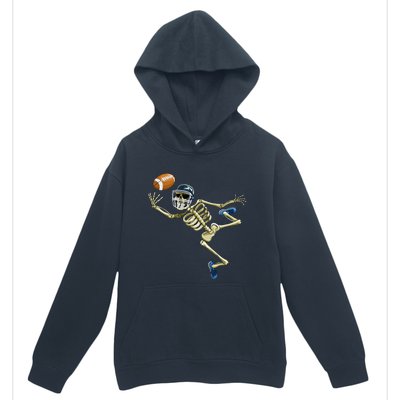 American Football Skeleton Halloween Football Fan Urban Pullover Hoodie