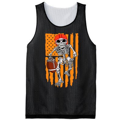 American Football Skeleton Halloween Football Fan Mesh Reversible Basketball Jersey Tank