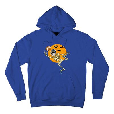 American Football Skeleton Halloween Football Fan Gift Hoodie