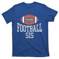 American Football Sis Vintage Gridiron Sports Lover Sister Gift T-Shirt