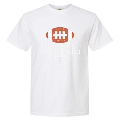 American Football Sis Vintage Gridiron Sports Lover Sister Gift Garment-Dyed Heavyweight T-Shirt