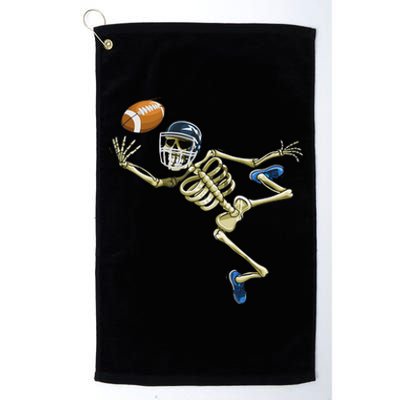 American Football Skeleton Halloween Football Fan Platinum Collection Golf Towel