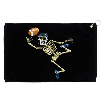 American Football Skeleton Halloween Football Fan Grommeted Golf Towel