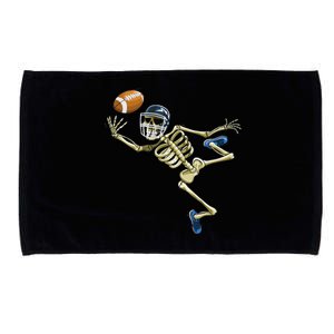 American Football Skeleton Halloween Football Fan Microfiber Hand Towel