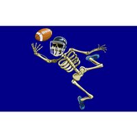 American Football Skeleton Halloween Football Fan Bumper Sticker