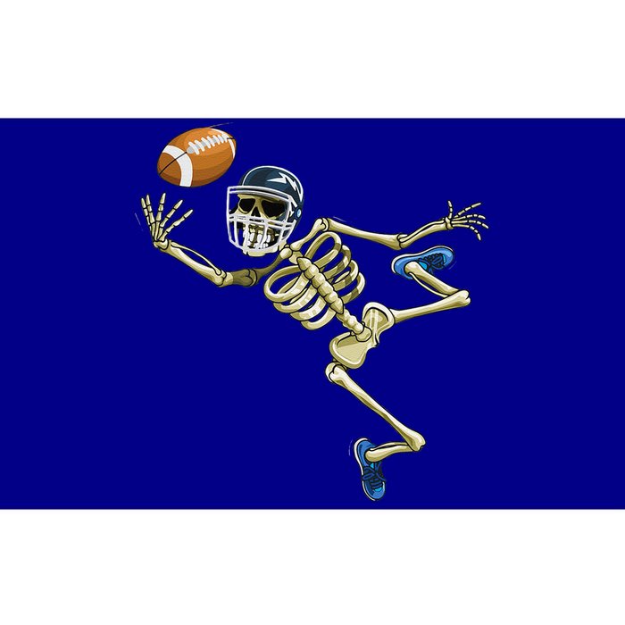 American Football Skeleton Halloween Football Fan Bumper Sticker