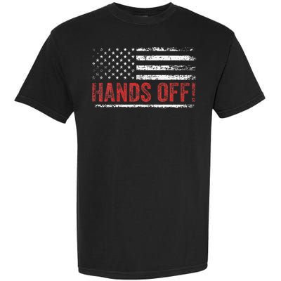 American Flag Shirts Hands Off My Social Security Garment-Dyed Heavyweight T-Shirt