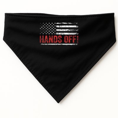 American Flag Shirts Hands Off My Social Security USA-Made Doggie Bandana