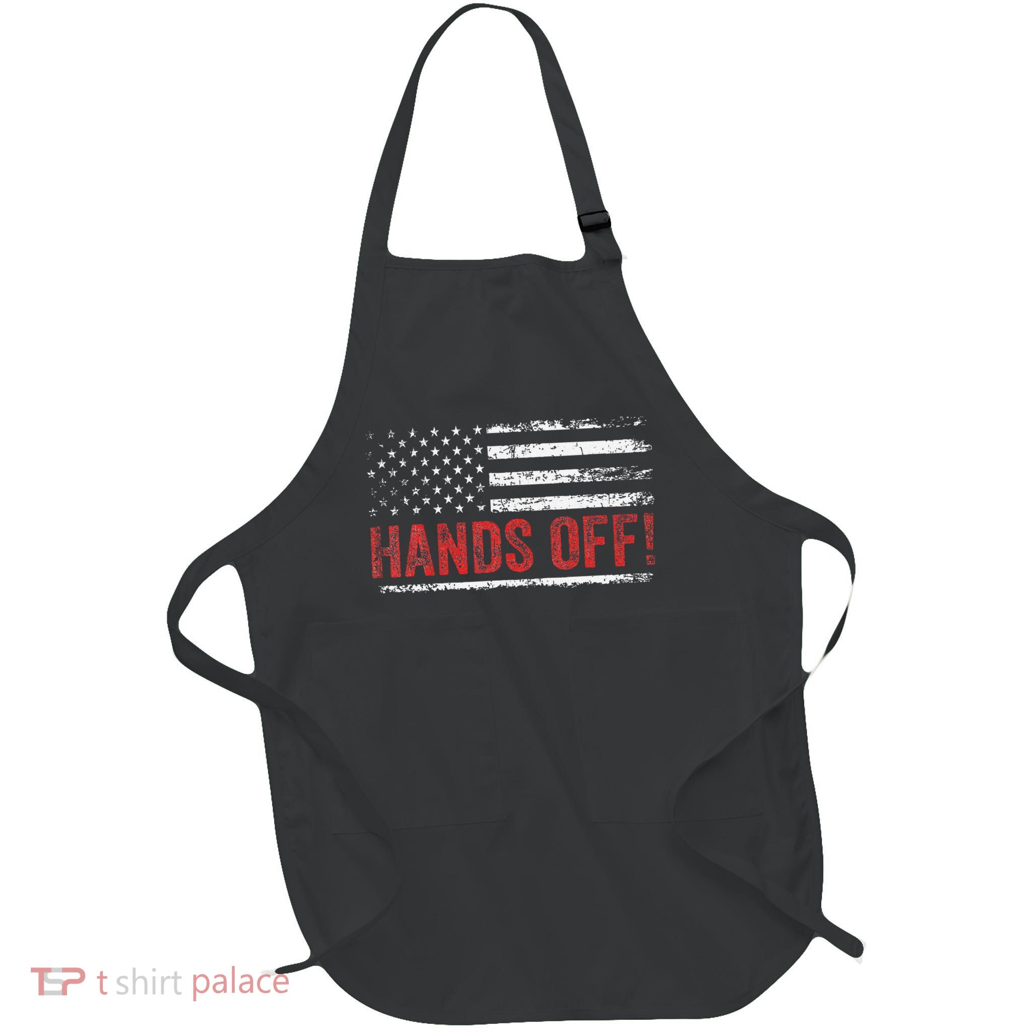 American Flag Shirts Hands Off My Social Security Apron
