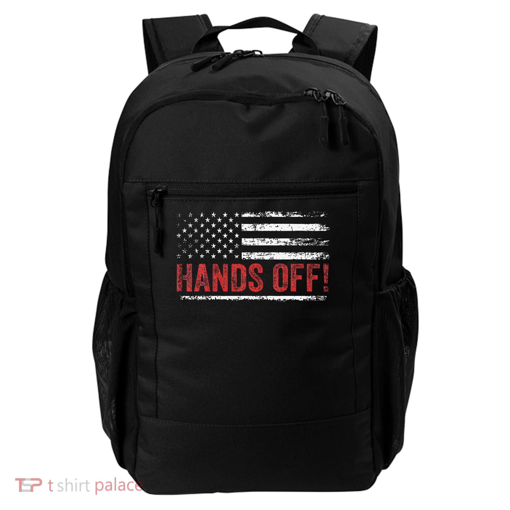 American Flag Shirts Hands Off My Social Security Backpack