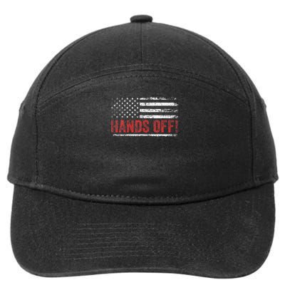 American Flag Shirts Hands Off My Social Security 7-Panel Snapback Hat