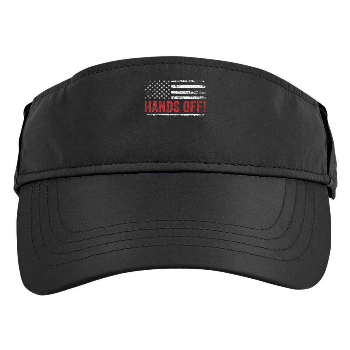 American Flag Shirts Hands Off My Social Security Adult Drive Performance Visor
