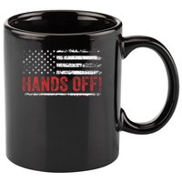 American Flag Shirts Hands Off My Social Security 11oz C Handle Ceramic Mug