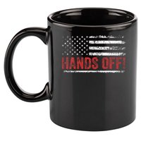 American Flag Shirts Hands Off My Social Security 11oz C Handle Ceramic Mug