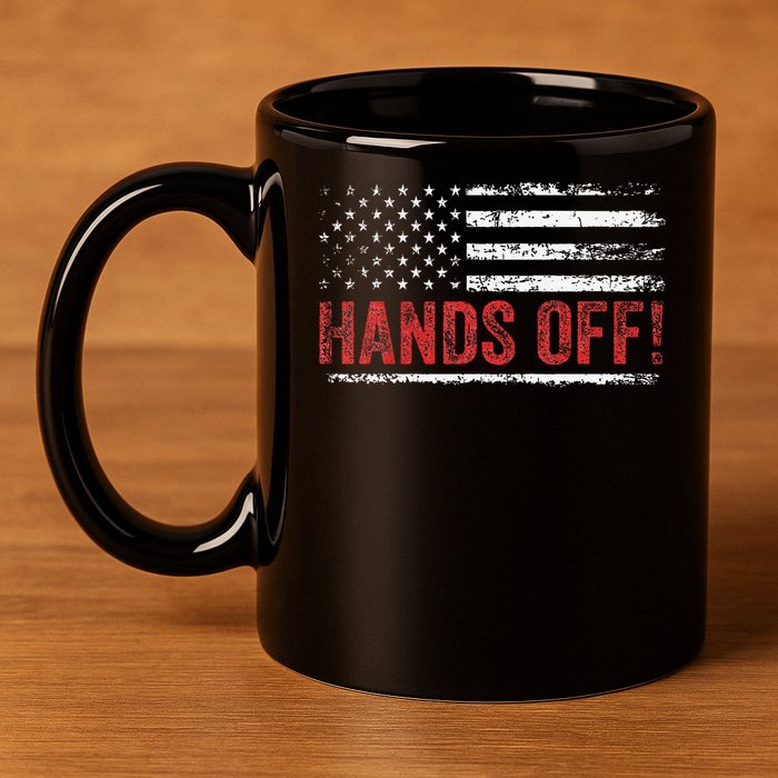 American Flag Shirts Hands Off My Social Security 11oz C Handle Ceramic Mug