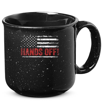 American Flag Shirts Hands Off My Social Security 15oz Campfire Ceramic Mug