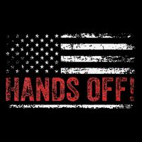 American Flag Shirts Hands Off My Social Security 16 in Basic Backpack