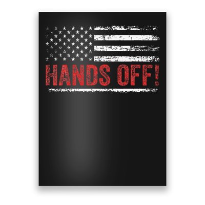 American Flag Shirts Hands Off My Social Security Poster