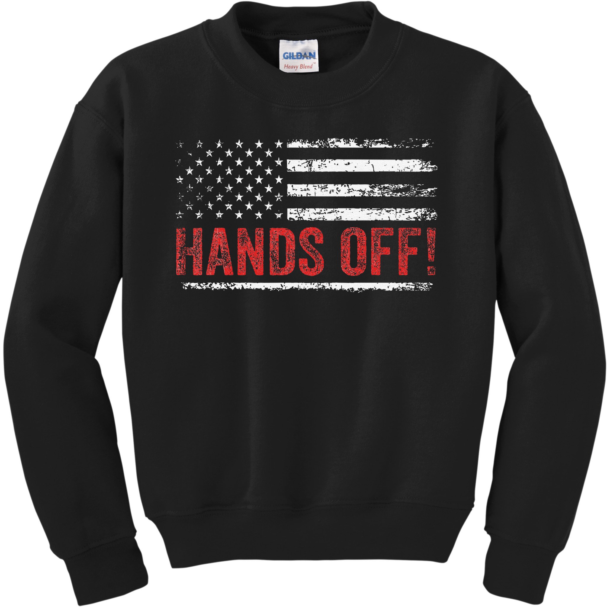 American Flag Shirts Hands Off My Social Security Kids Sweatshirt