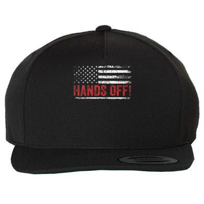 American Flag Shirts Hands Off My Social Security Wool Snapback Cap