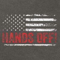 American Flag Shirts Hands Off My Social Security Cotton Canvas Backpack