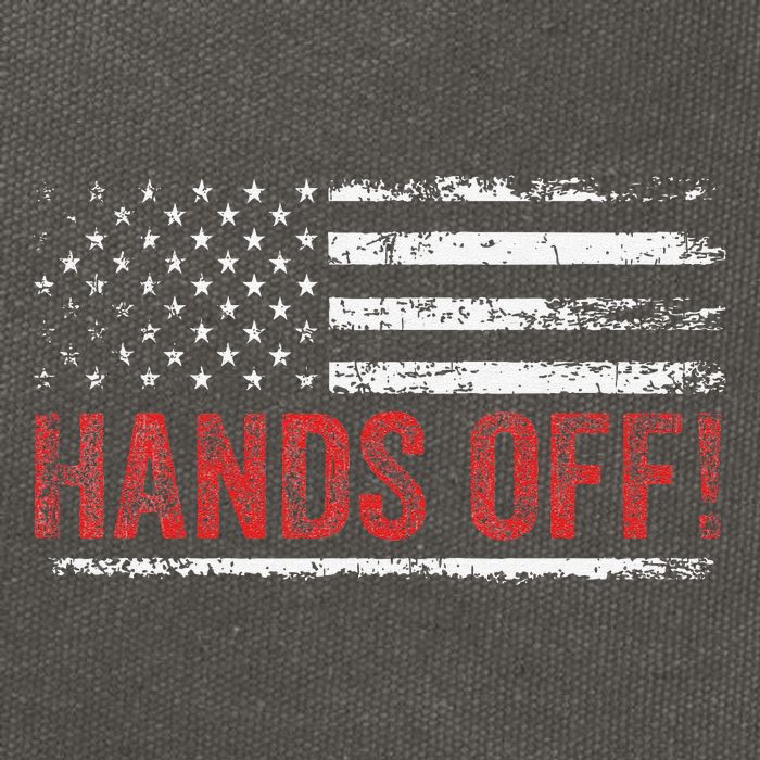 American Flag Shirts Hands Off My Social Security Cotton Canvas Backpack