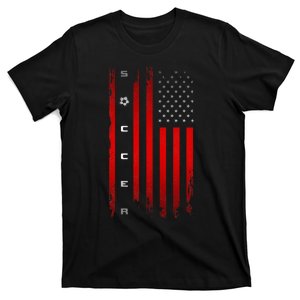 American Flag Soccer Apparel Soccer T-Shirt