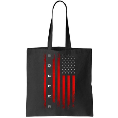 American Flag Soccer Apparel Soccer Tote Bag