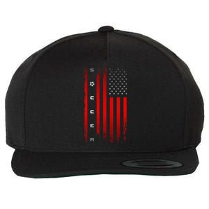 American Flag Soccer Apparel Soccer Wool Snapback Cap